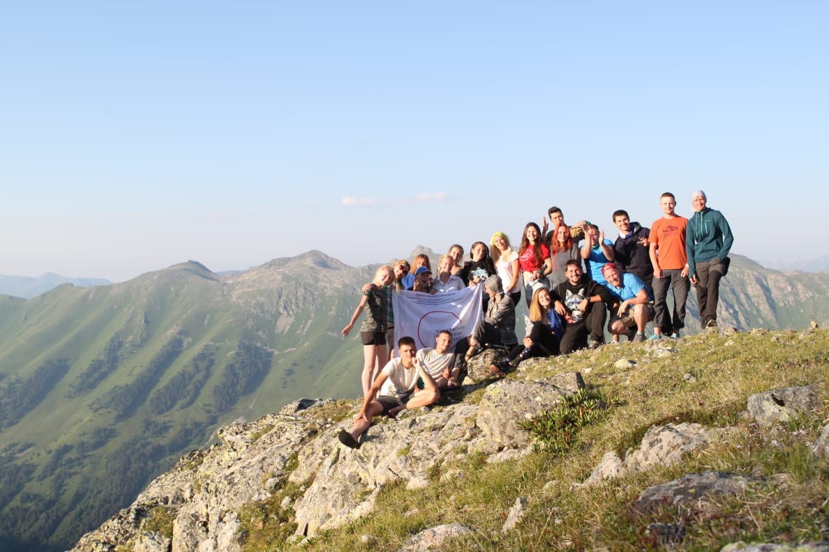 MCU students on expedition in the mountains