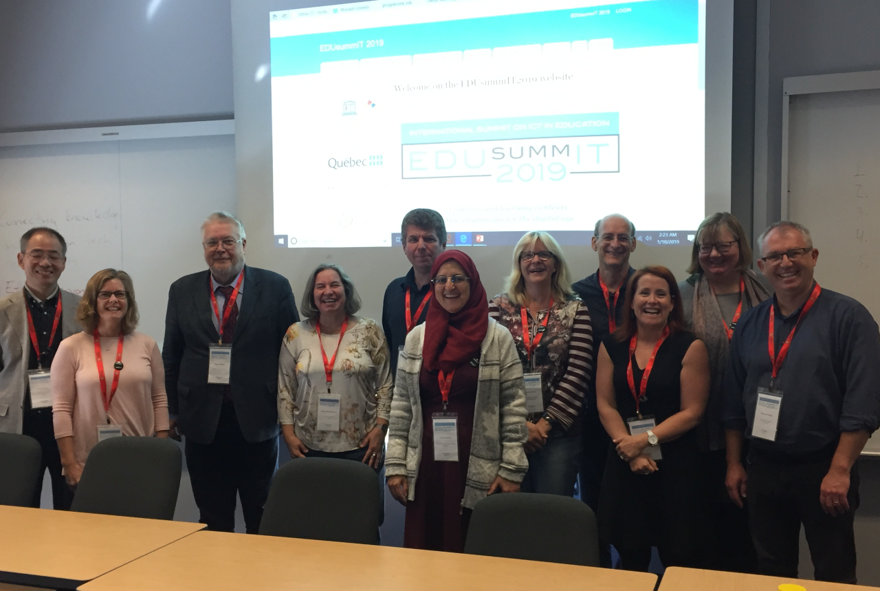 Professors of the Institute of Digital Education at the EduSummIT 2019